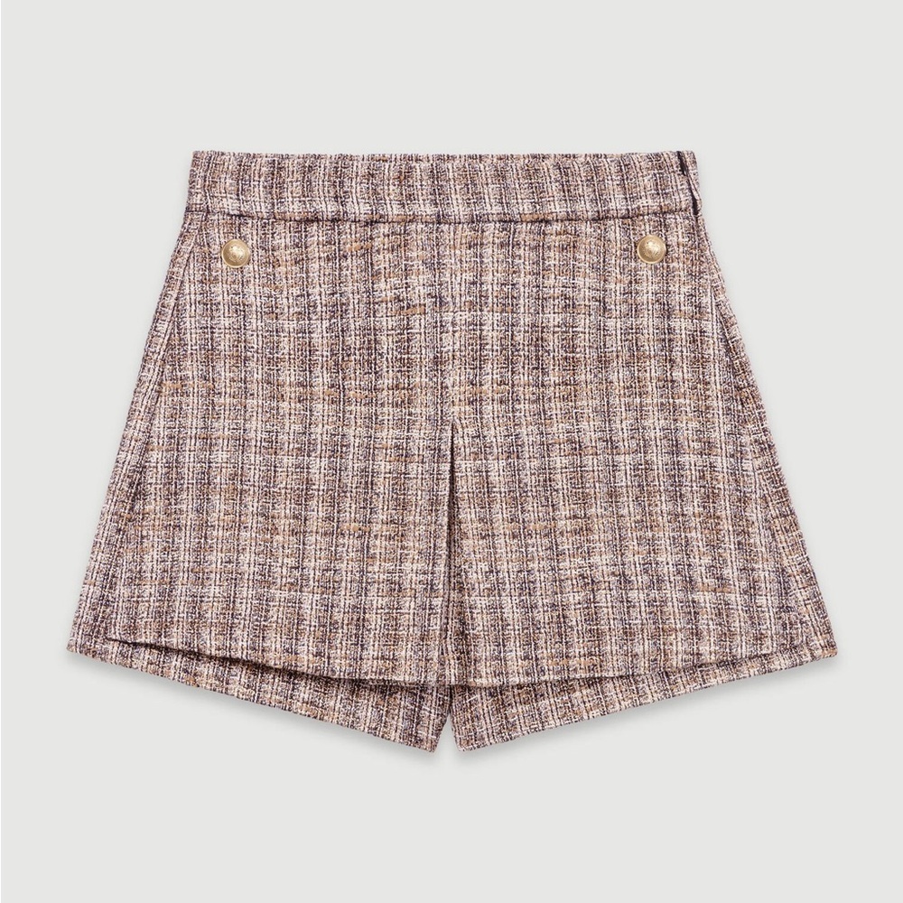 New! Maje Elegant Tan Women's Skort, Size 36